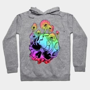 Overgrown skull. Mushrooms. Death - Life Hoodie